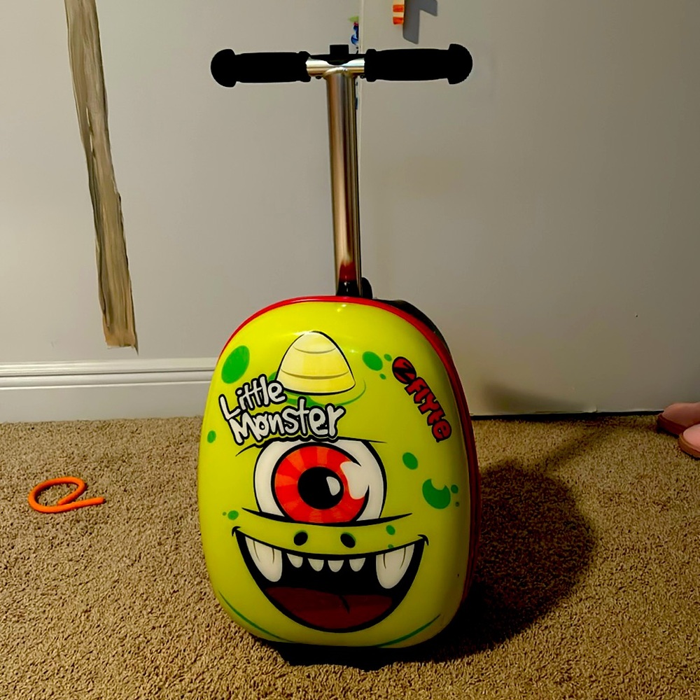 Flyte Little Monster Suitcase - 2-in-1, 18 inch Ride on Suitcase for Kids